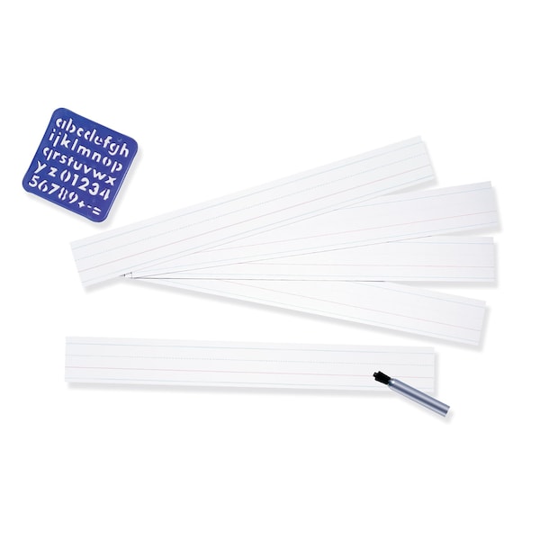 Pacon Zaner-Bloser Sentence Strips, 1.5in x 3/4in x 3/4in ruled 3in x 24in, 300PK PZP5160 - main
